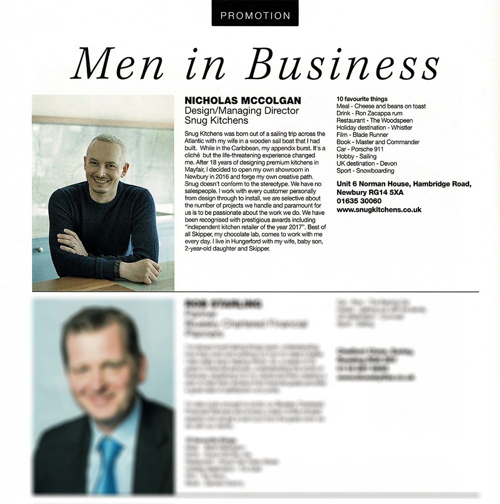 Business profile of Nick McColgan MD of Snug Kitchens