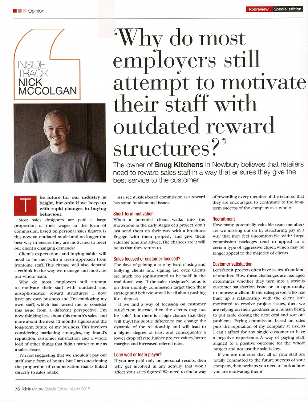 KBB review article on customer service